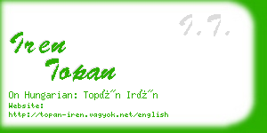 iren topan business card
